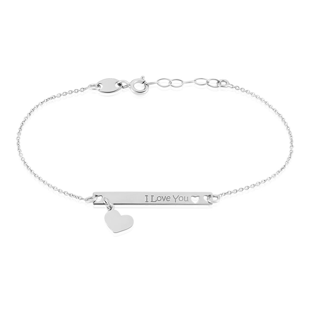 Bracelet Kamile Argent Blanc