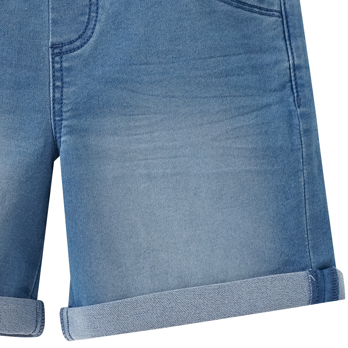 Yigga Jungen Jeansshorts mit Tunnelzug hellblau