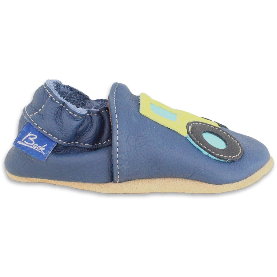 Beck Krabbelschuh Trecker dunkelblau
