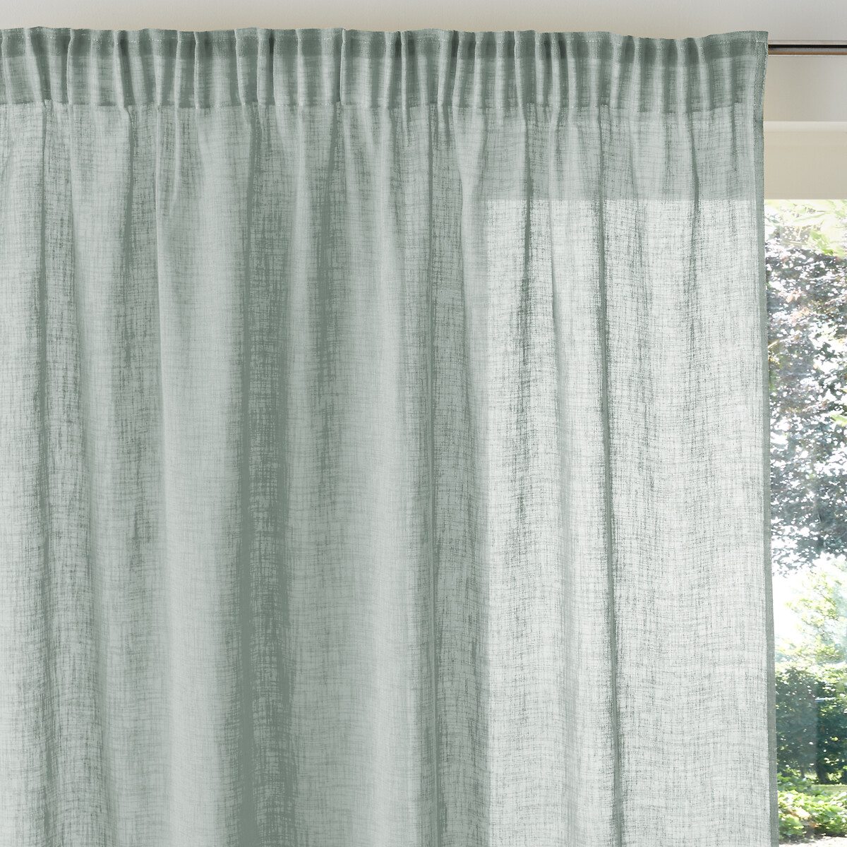 LA REDOUTE INTERIEURS<br>Cortina de vidro com borda franzida, Nyong