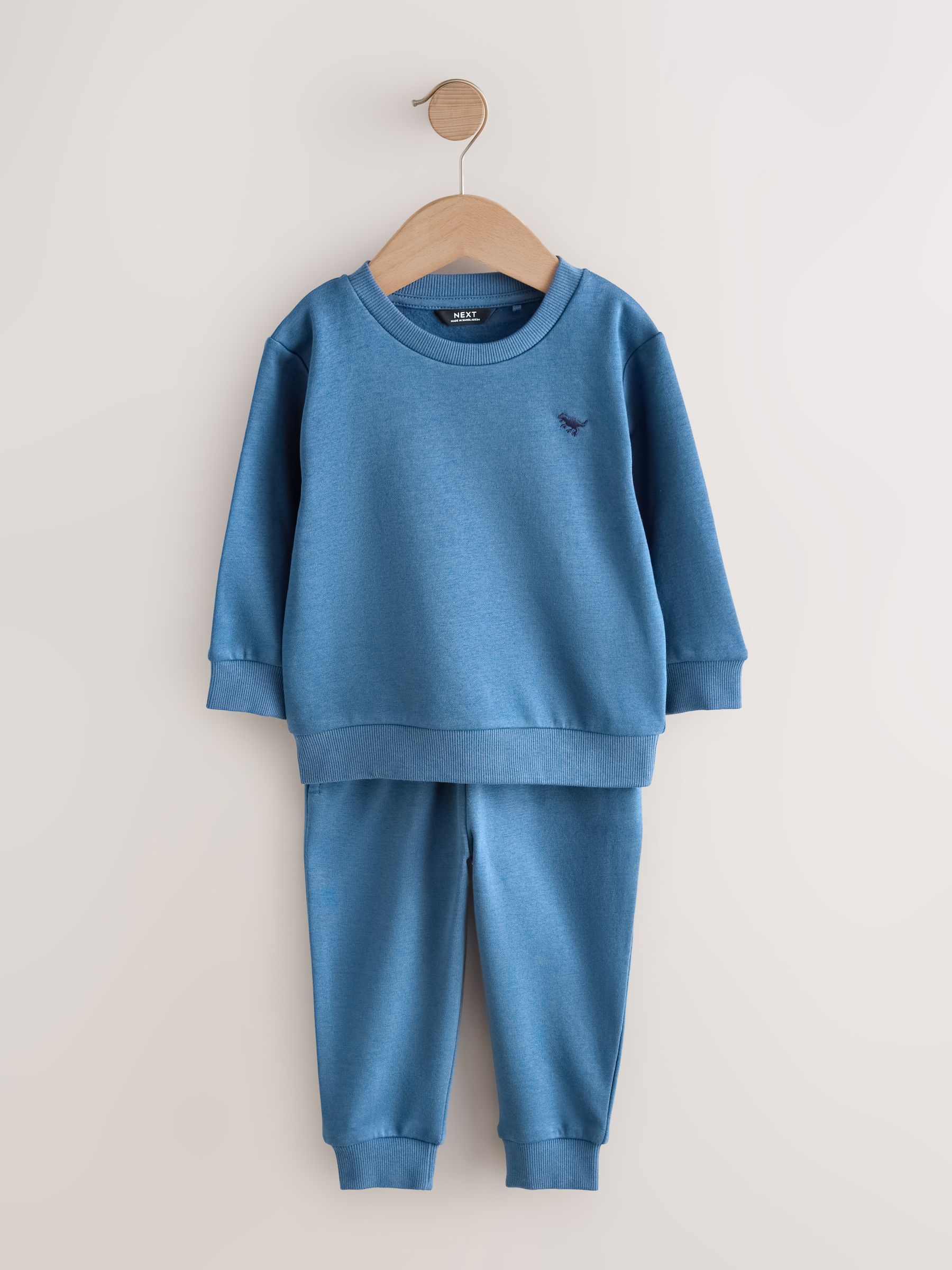 Antracietgrijs/enzymblauw/stopverf - Set van 3 sweatshirts en joggingbroeken (3mnd-7jr)