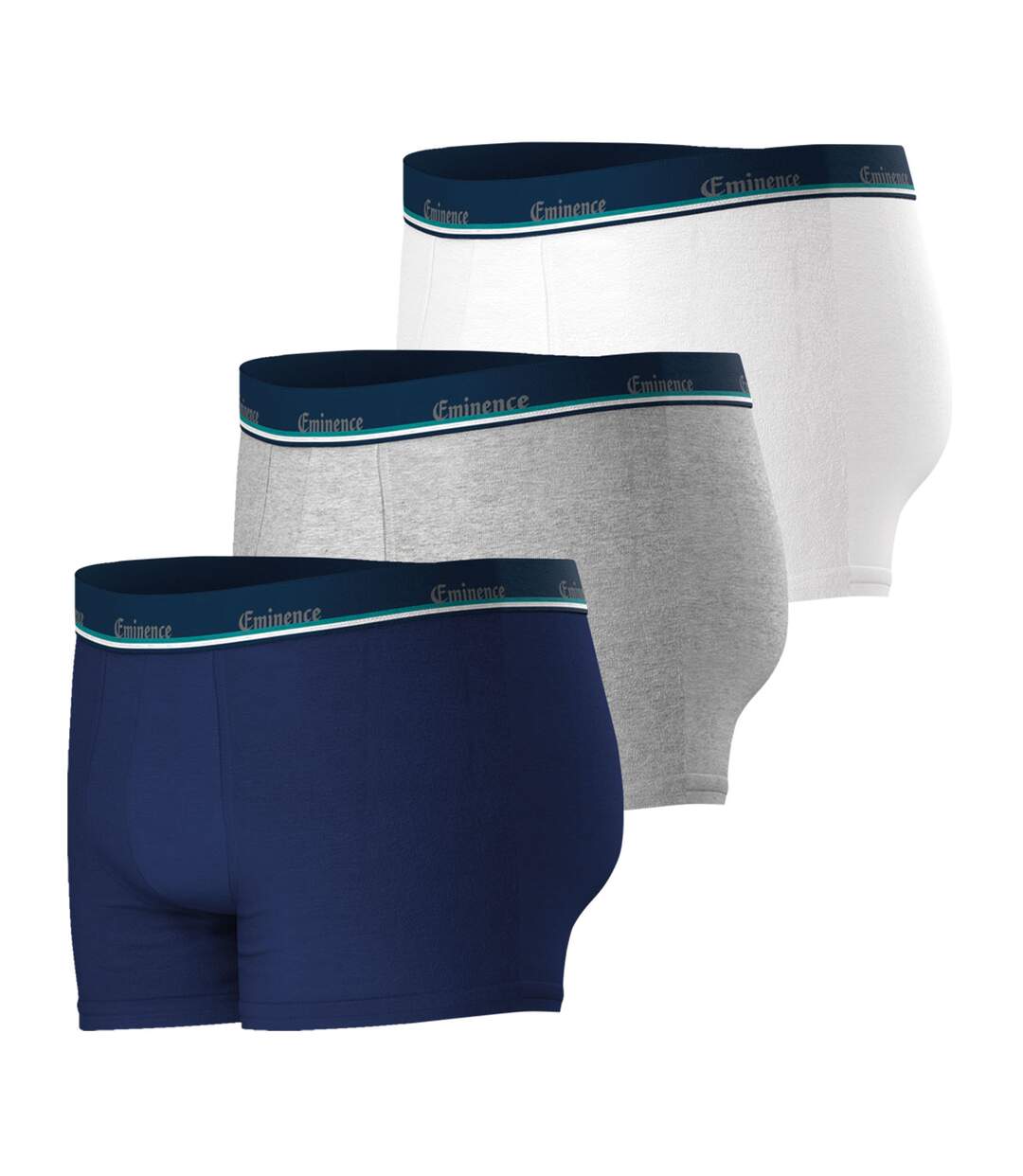 Lot de 3 boxers homme coton stretch
