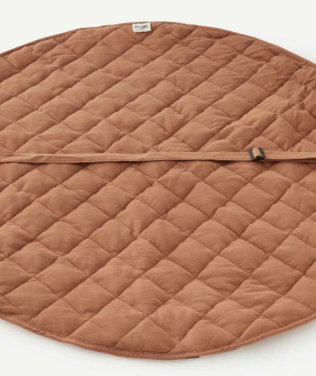 PLAY&GOTAPIS D'ÉVEIL MARRON EN COTON BIO BÉBÉ