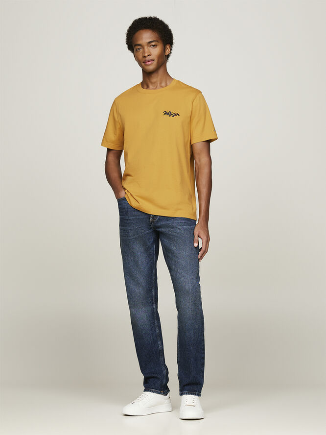 Tommy Hilfiger HILFIGER CHAINSTITCH TEE City yellow