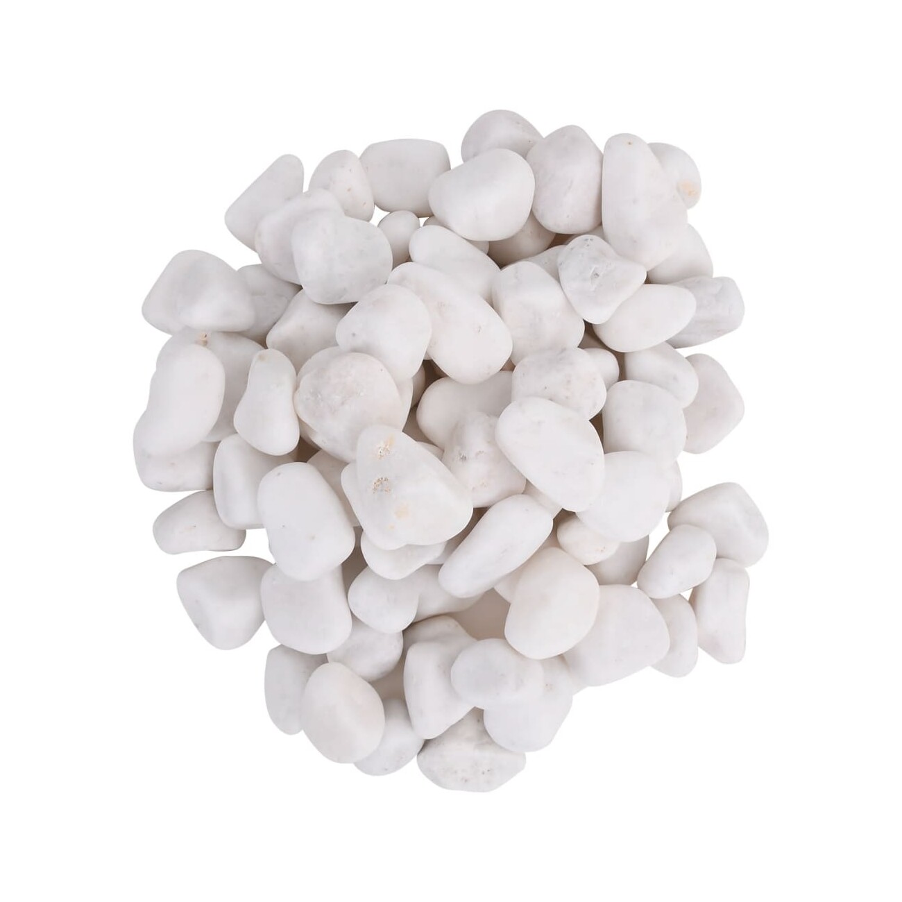 VidaXL Polierte Kiesel Weiß 2-5 cm 10 kg