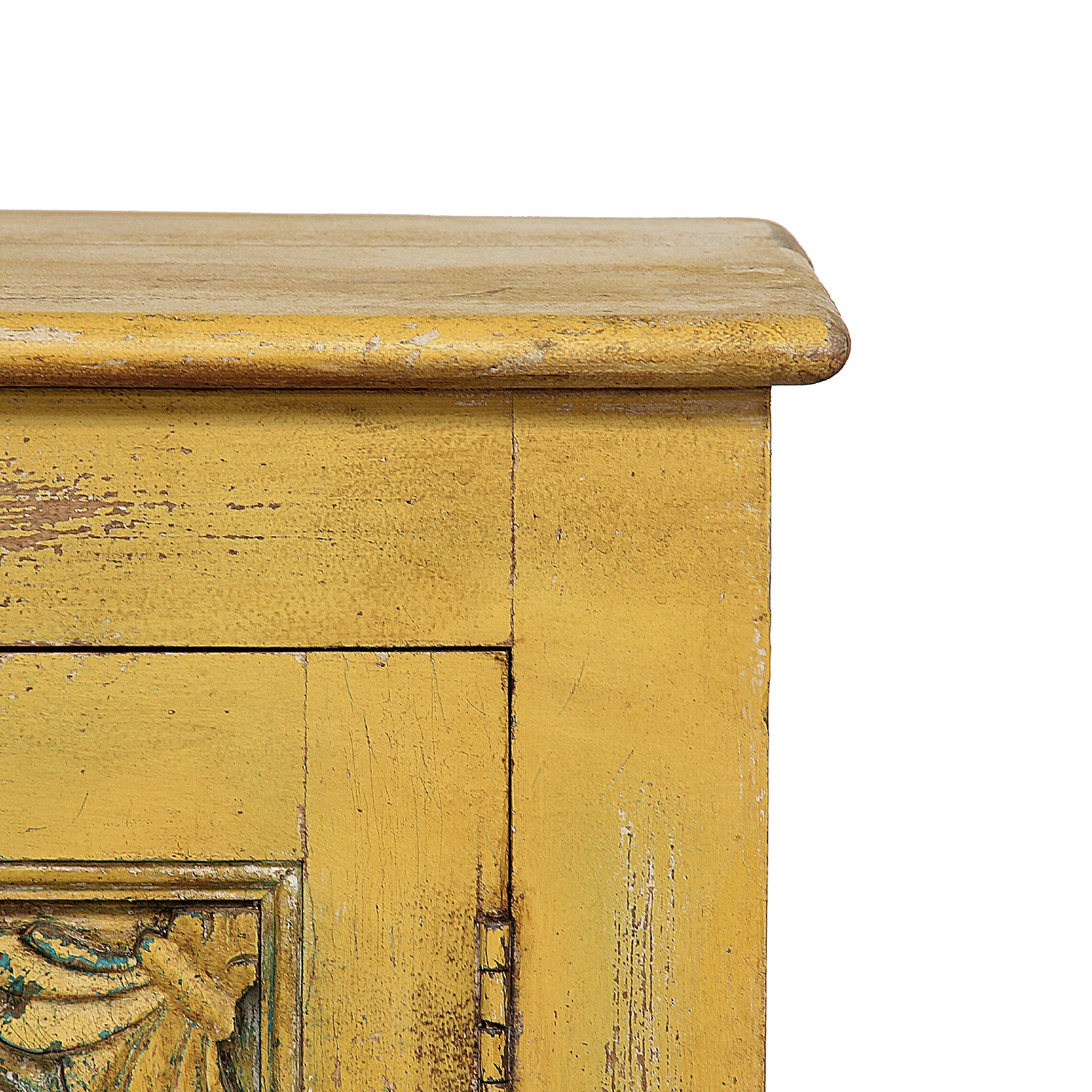Schrank 'Mewar', gelb, B 96 cm, H 140 cm, T 40 cm von fischer's lagerhaus