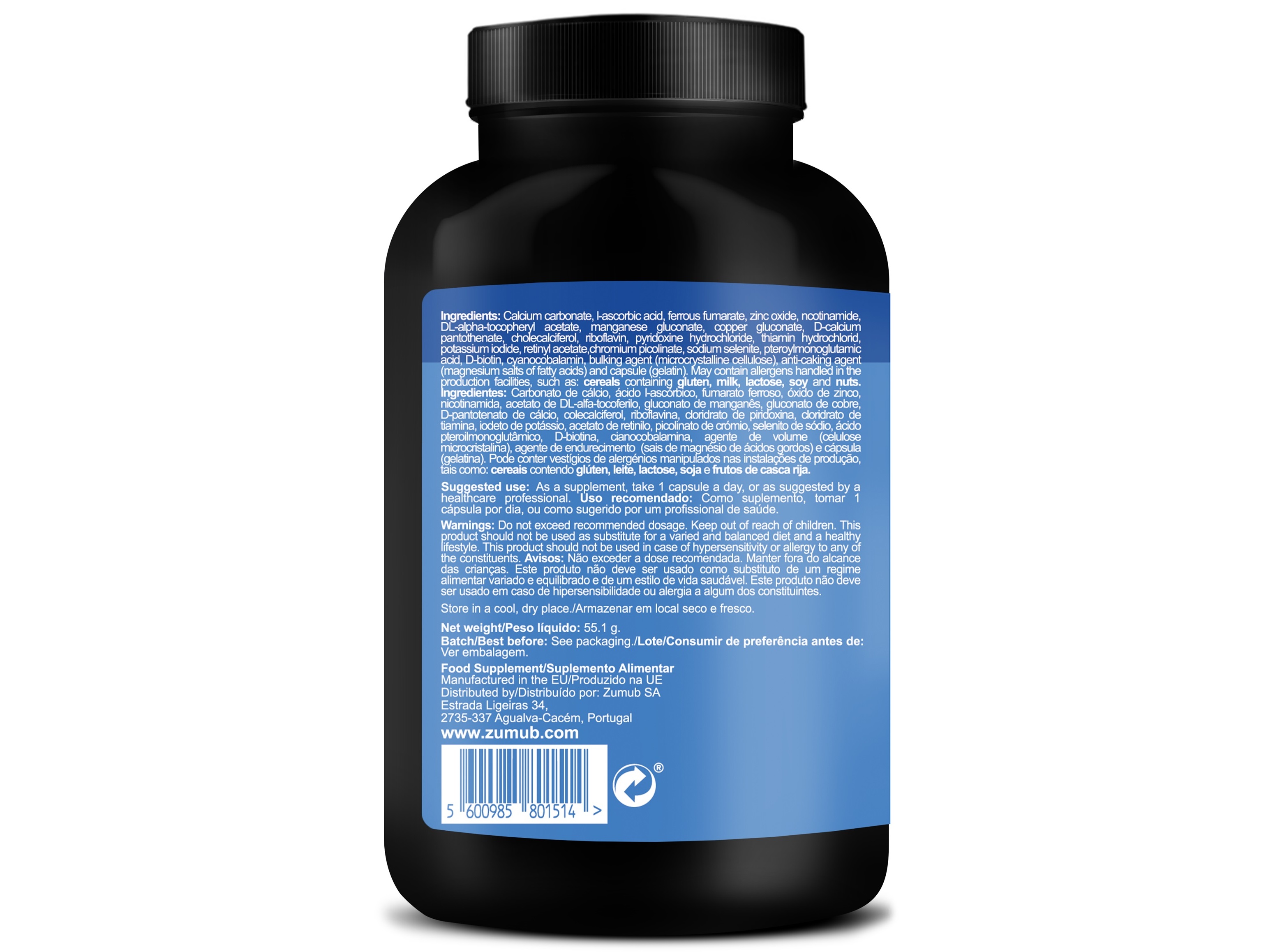 SUPLEMENTO MULTI ZUMUB VITAMIN   MINERAL 100 CAPS