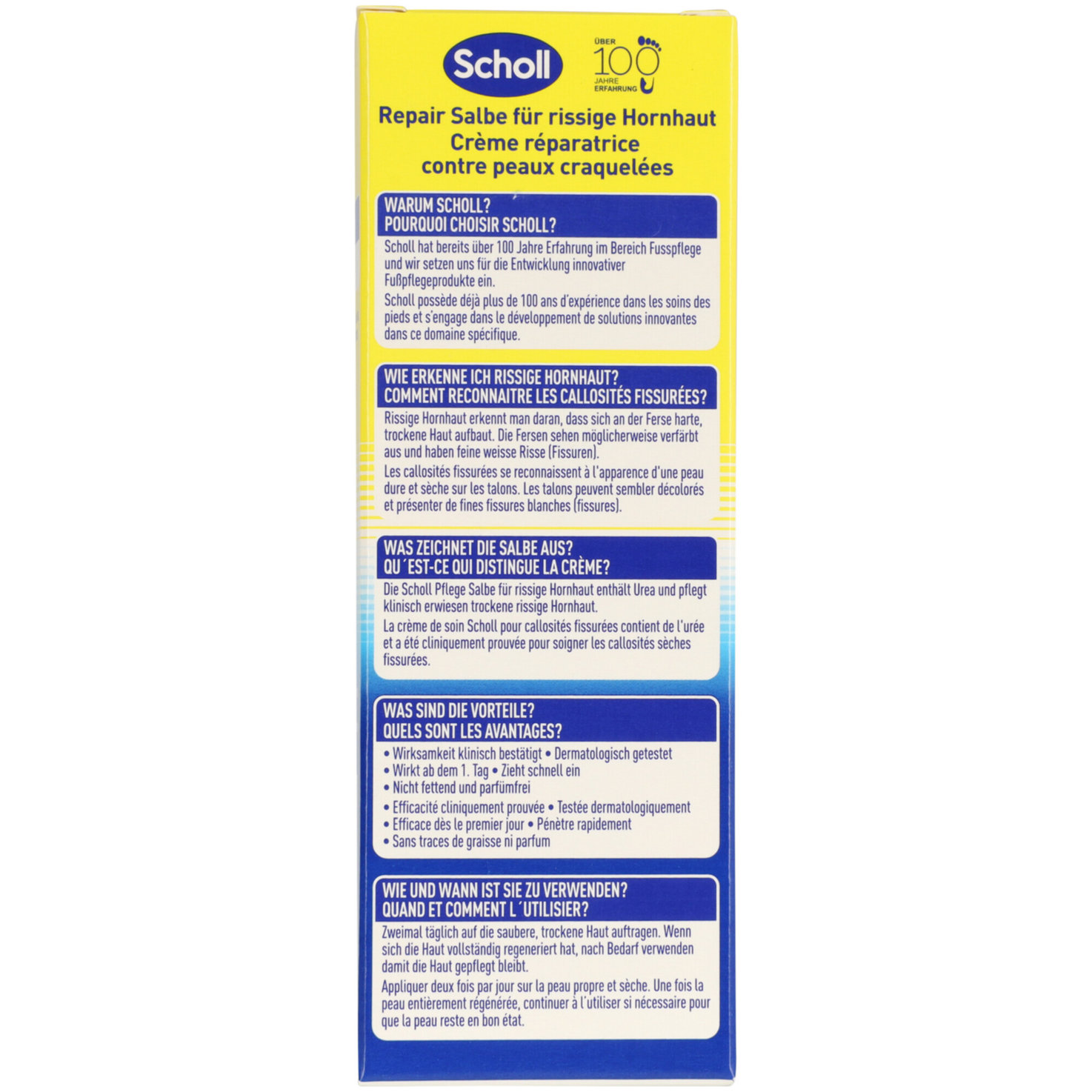 Scholl Repair Salbe für rissige Hornhaut Active Repair K+
