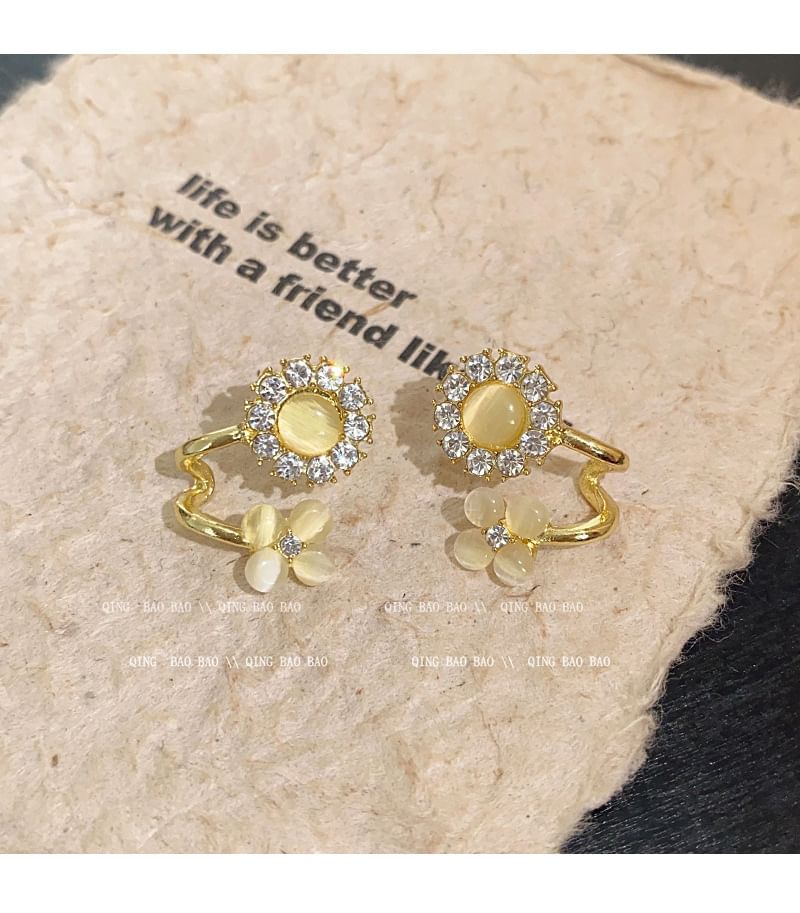 LIVSIA - CZ Floral Ear Cuff