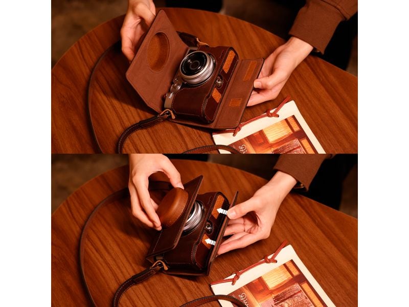 Smallrig Transporttasche aus Leder für FUJIFILM X100VI Leder-Schutzhülle für FUJIFILM X100VI
