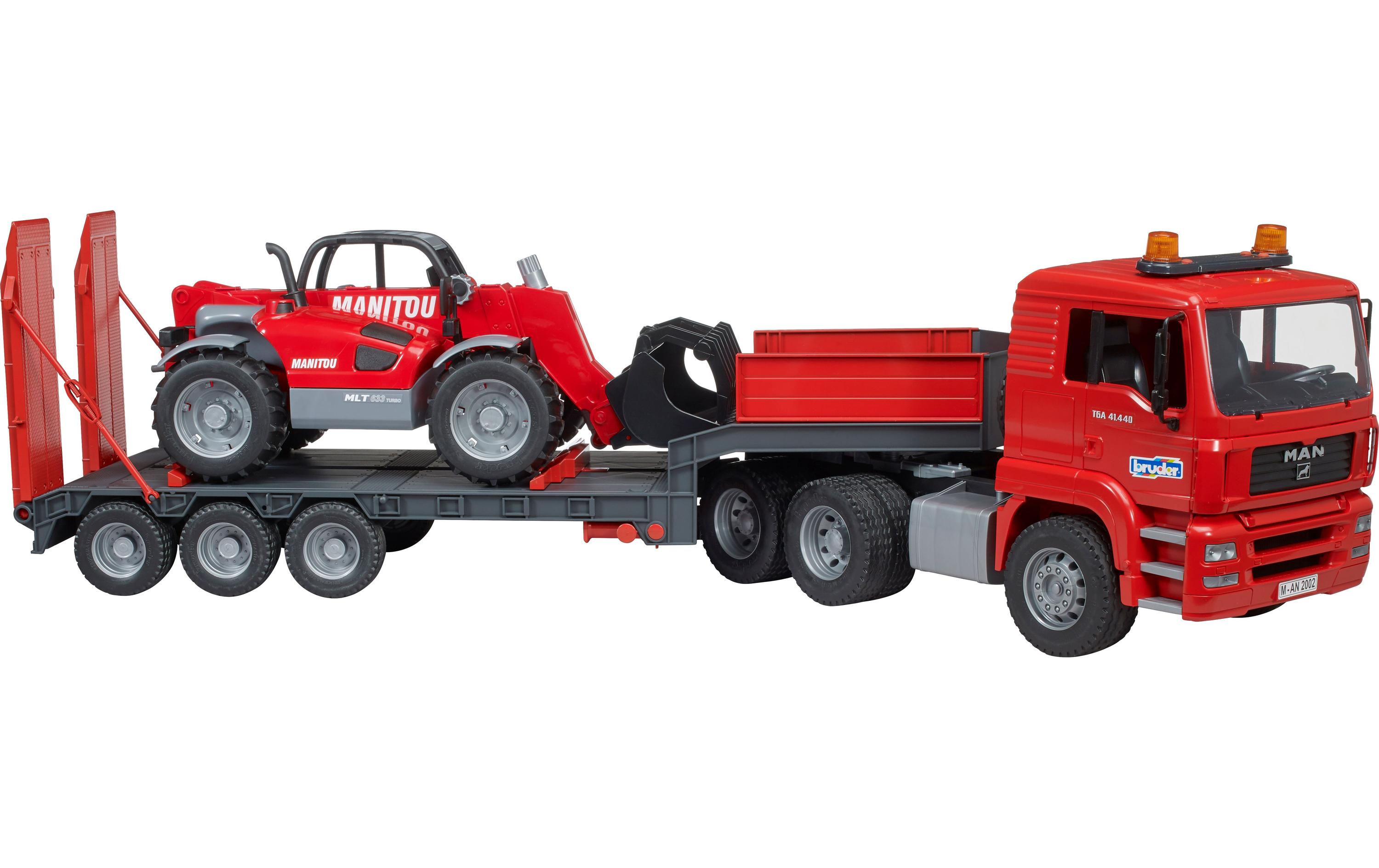 MAN LKW mit TiefladerSpielzeug-LKW
