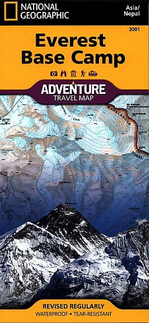 NATIONAL GEOGRAPHIC - 3001 EVEREST BASE CAMP ECHELLE 1 50 000