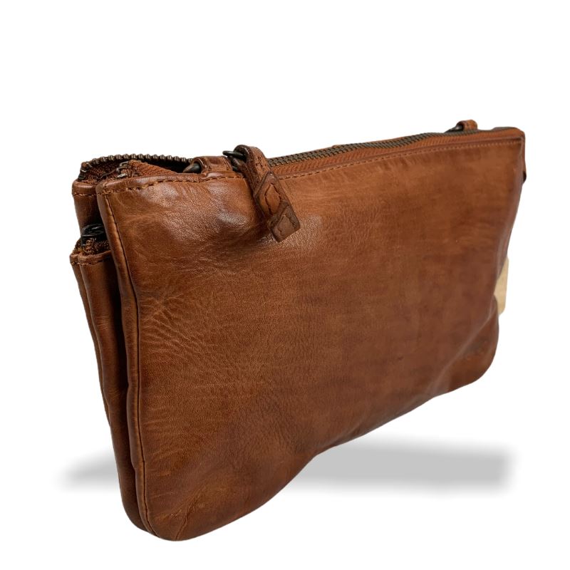 Bear Design Clutch / Tas Uma Cognac