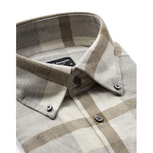 Bruun & Stengade Triton Skjorte, Light Grey, XXL