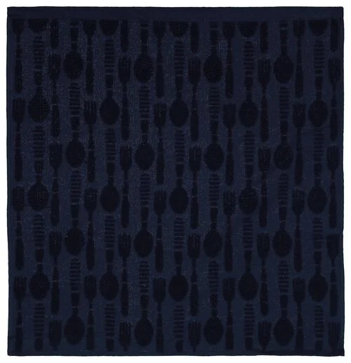 essuie-mains couverts 50x50 coton bleu foncé