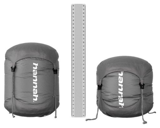 Hannah sac de couchage momie Loft 250 Ebony 185l duvet léger -8°C-Gris