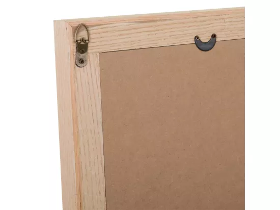 Miroir avec cadre en bois et grille marron 73.5x5x118h