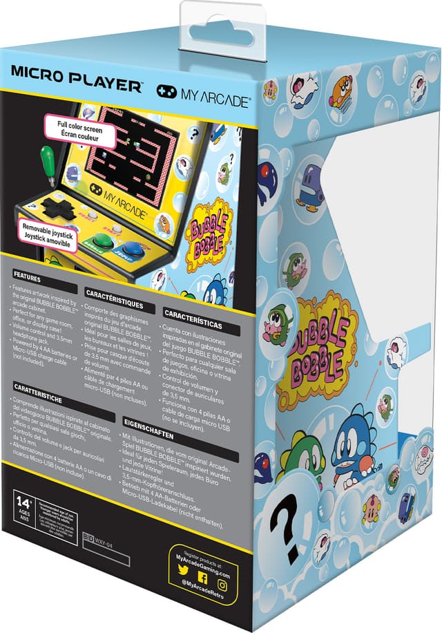 My Arcade Micro Player Pro 6.75” Bubble Bobble retro spillekonsol