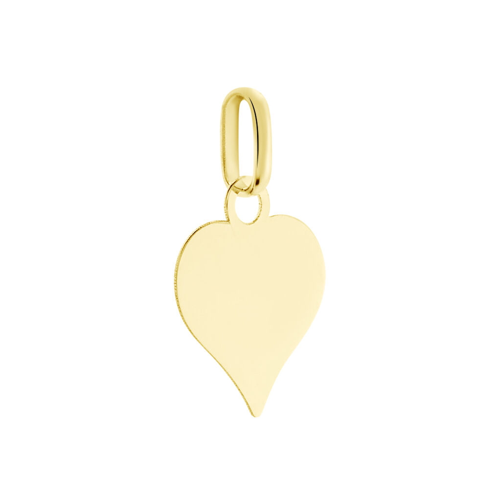 Pendentif Eudocie Coeur Message Or Jaune