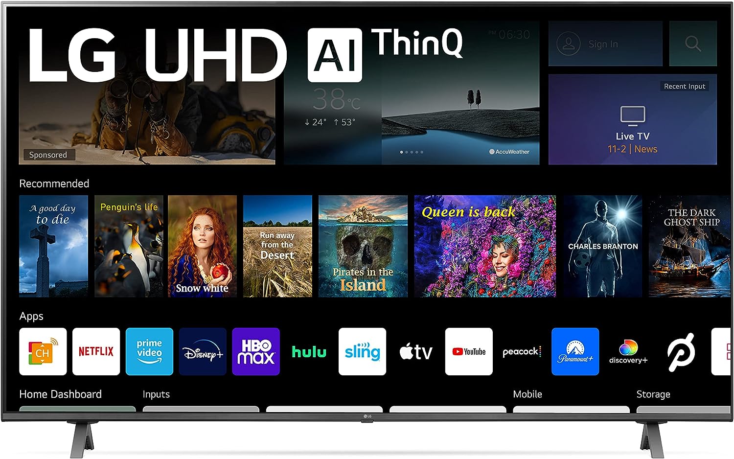 Smart TV LG de 50 polegadas da série UQ9000 com Alexa integrada, resolução 4K (3840 x 2160), taxa de atualização de 60Hz, inteligência artificial e jogos na nuvem (50UQ9000PUD, 2022)