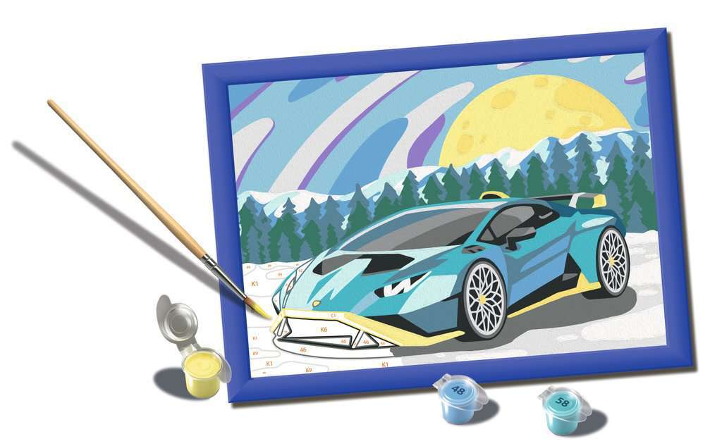 Ravensburger Spiel Blauer Lamborghini