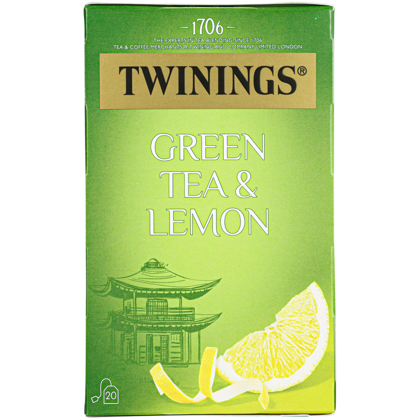 Twinings Green Tea Lemon 20 Portionen