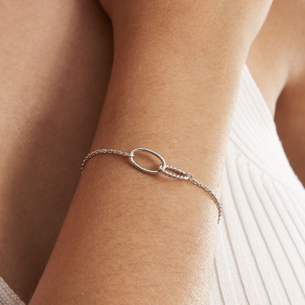 Bracelet Cherise Argent Blanc