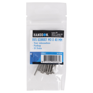 Schroeven voor inbouwdoos M3 x 40mm 10 Stuks