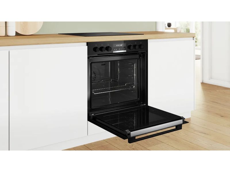 Bosch Einbaubackofen HEG578BB3 Schwarz A Modernes Design, smarte Funktionen und zuverlässige Backergebnisse