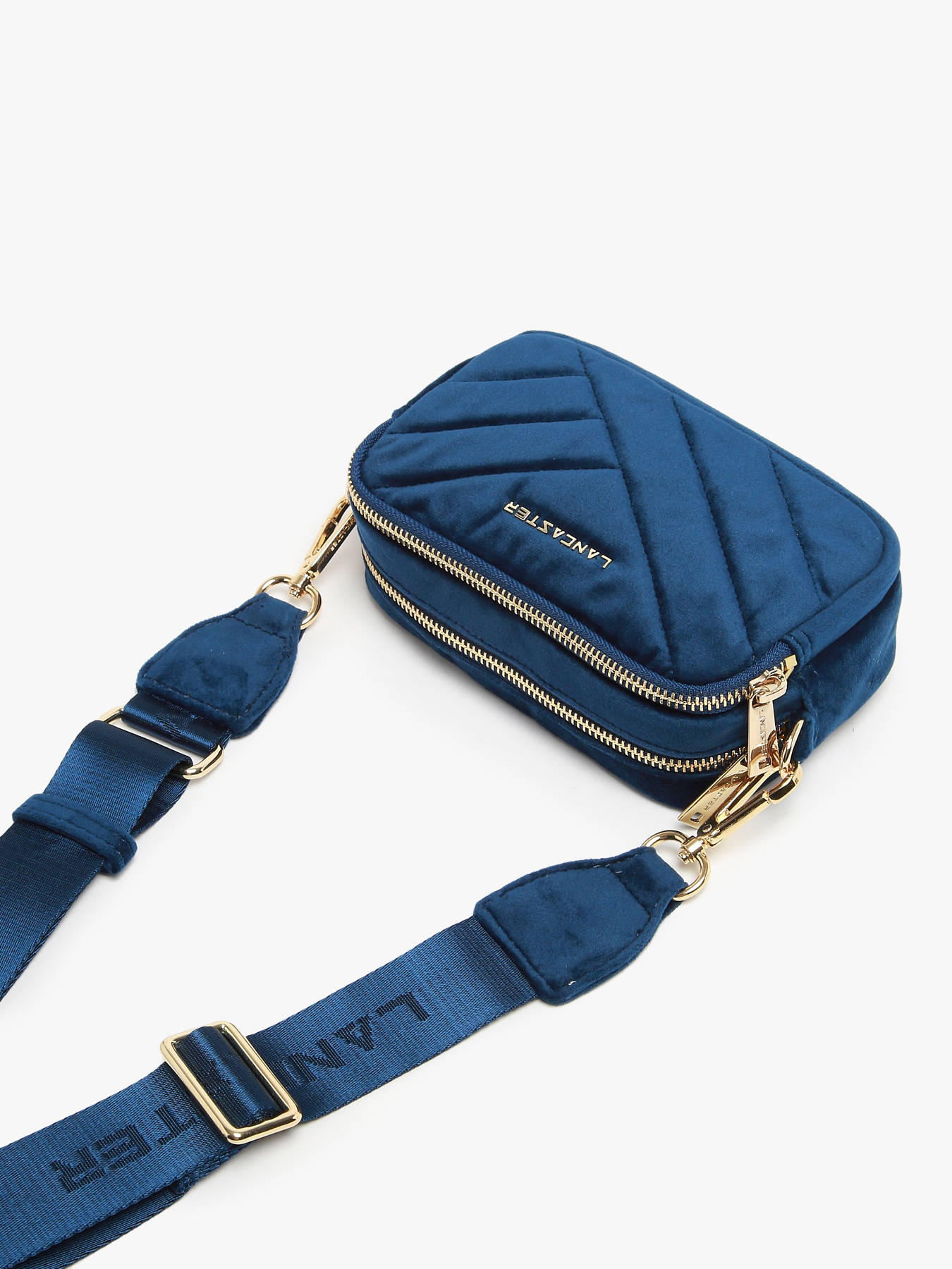 Sac bandoulire Velvet matelasse polyester LANCASTER