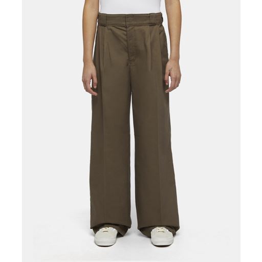 Dickies Pleated Work Bukser, Mushroom, 31
