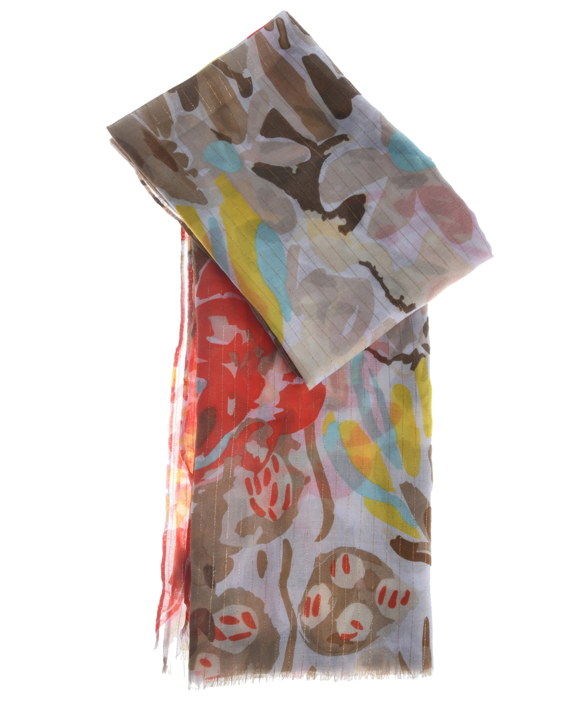 sjaal met bloemenprint