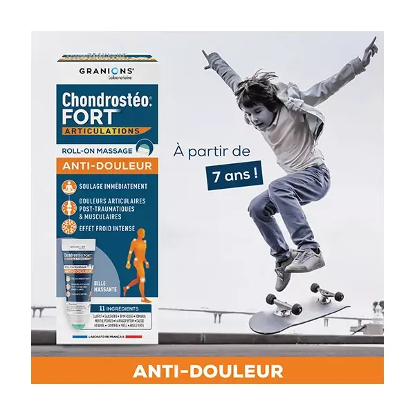 Granions Chondrostéo Fort Articulations Roll-on Massage Anti-douleur 50ml