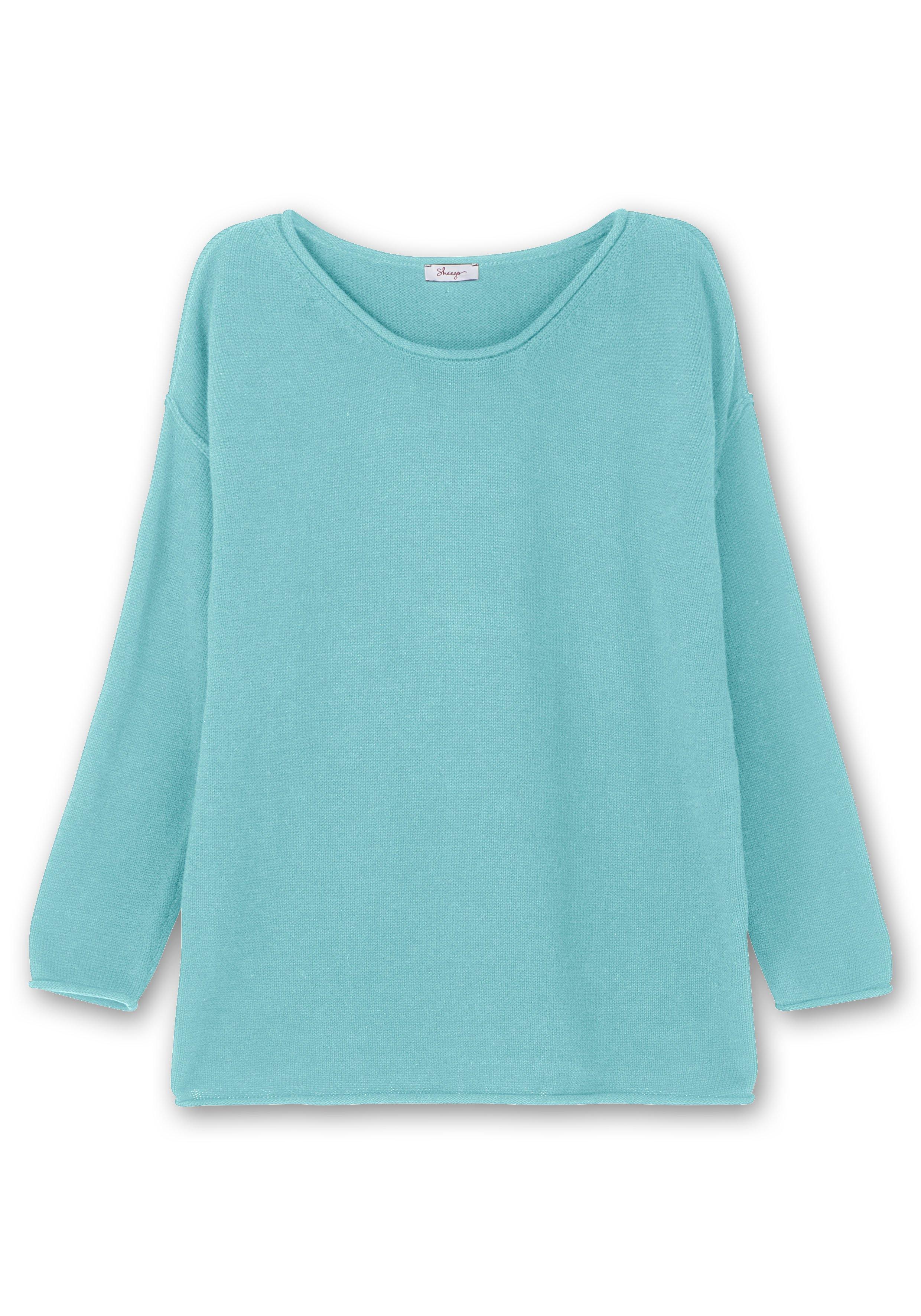 Pullover mit außenliegenden Nähten