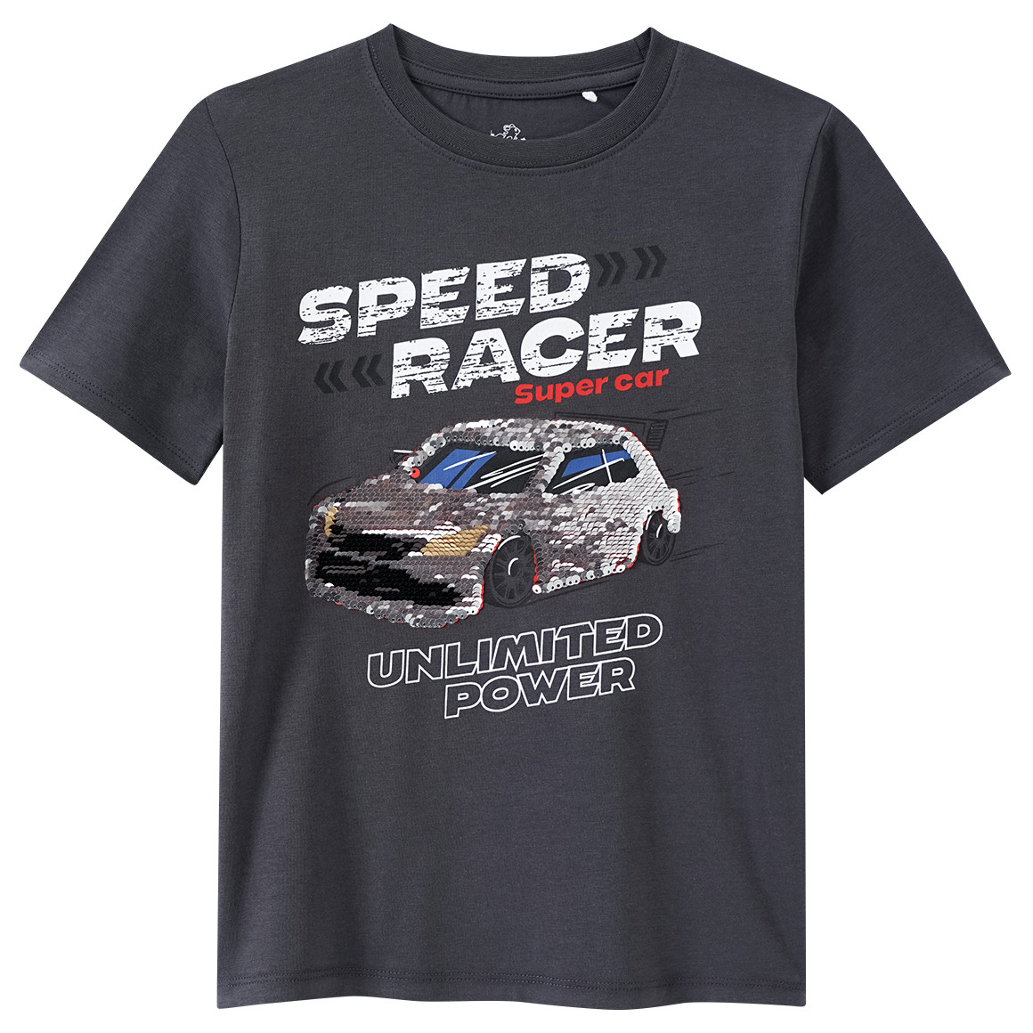 Topolino Jungen T-Shirt mit Wendepailletten dunkelgrau