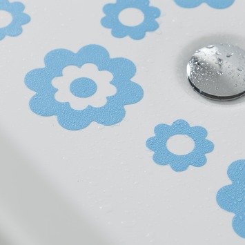 Sealskin Antislip Stickers Bloemen Blauw - 7 Stuks