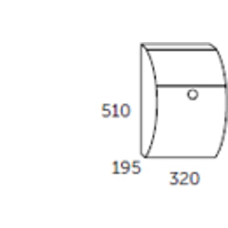 Allux postkasse model 7000 - galvaniseret