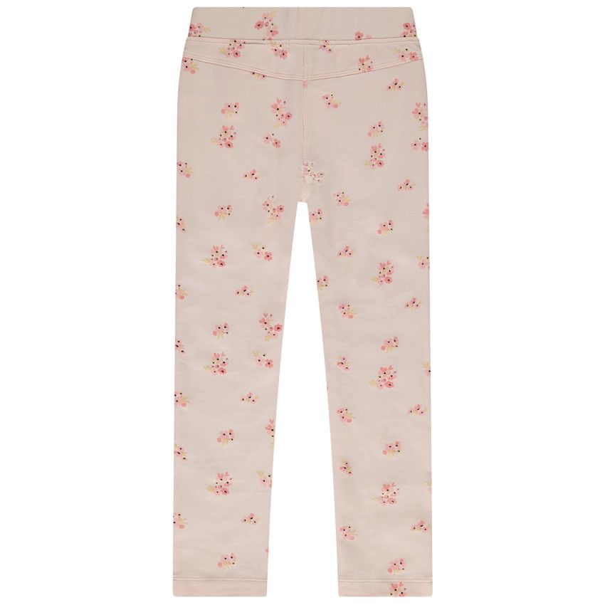 Jegging en molleton imprimé fantaisie pour fille - Rose