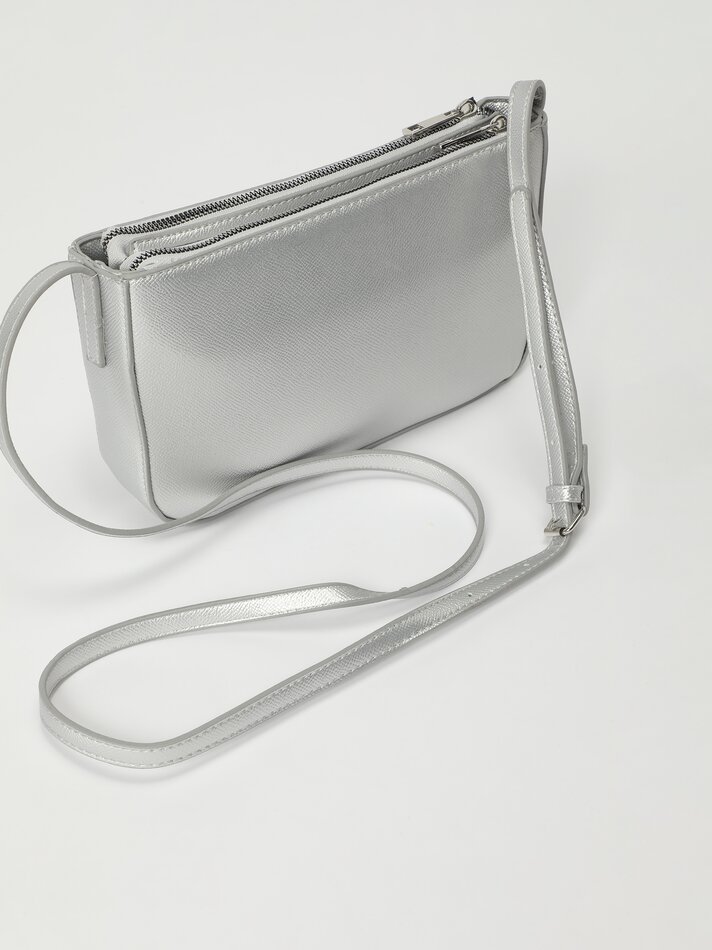Bolsa retangular - Prateada