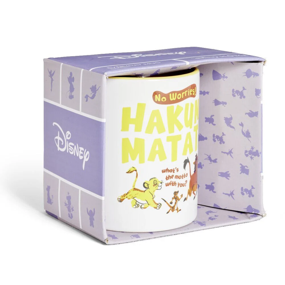 Mug Disney Le Roi Lion Hakuna Matata blanc et jaune 315ml