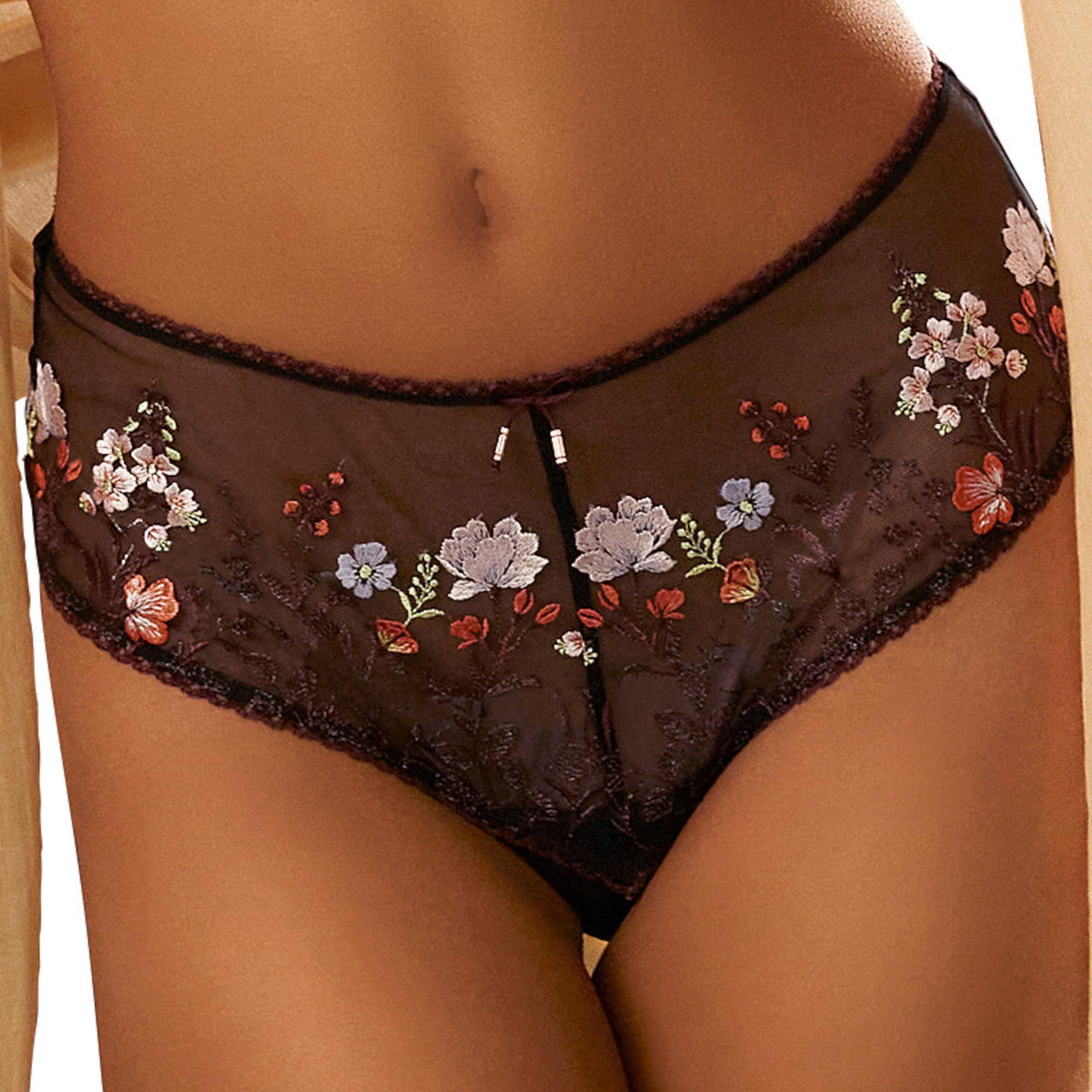 LASCANA Stringpanty in schwarz-bunt