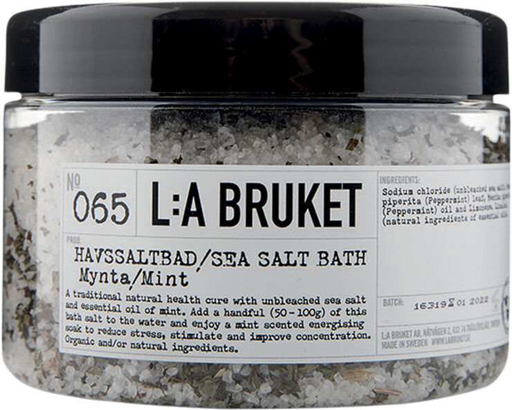 L:a Bruket Bath Salt Mint 450 ml.