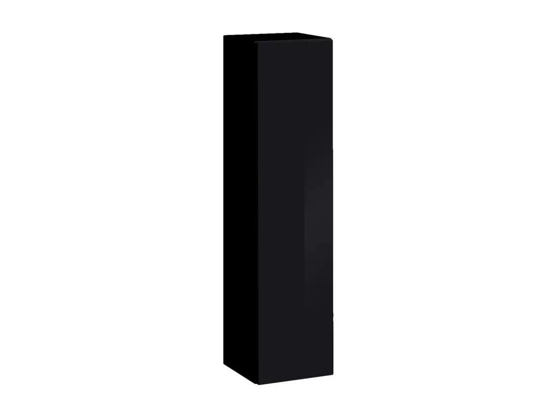 Colonne suspendue – Noir – Collection SWITCH – 1 porte – 30x120 cm – Design moderne