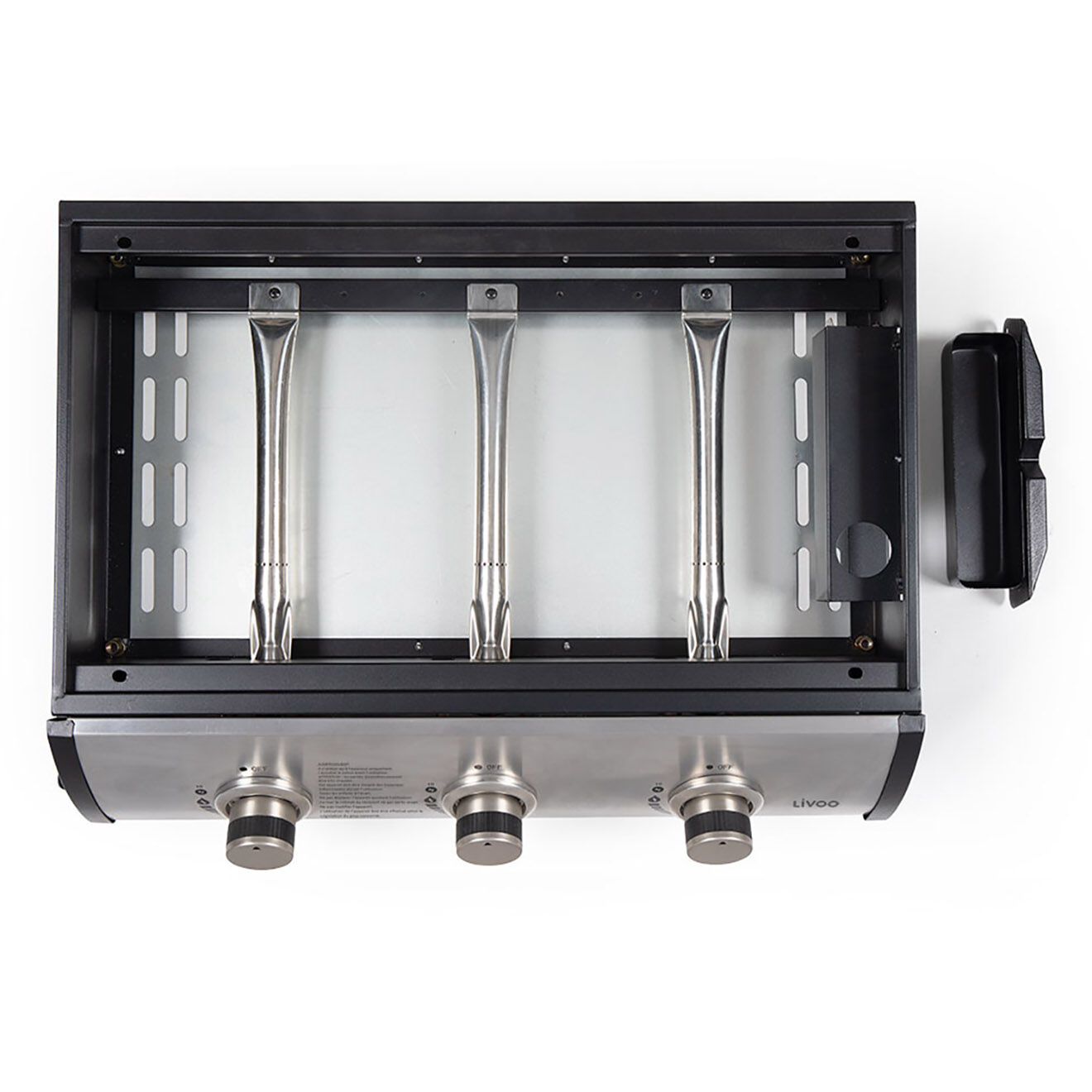Livoo Plancha gaz 3 bruleurs noir/gris