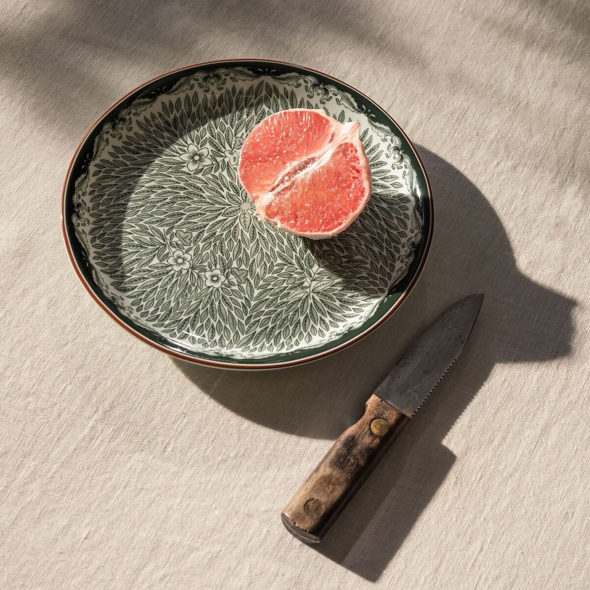 Ostindia Floris tallerken 20 cm, grønn