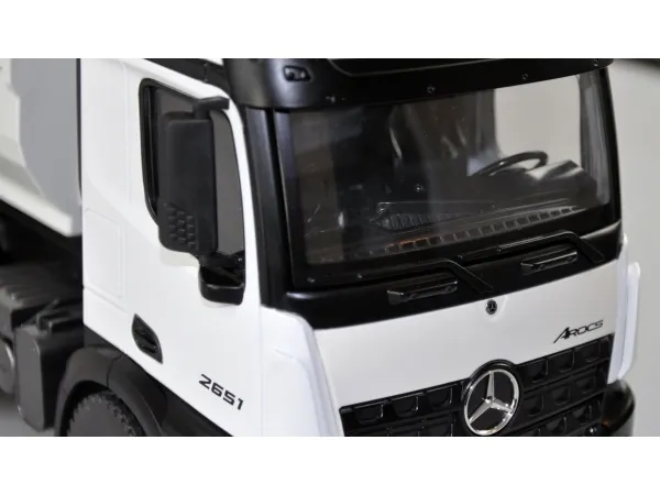 AMEWI - Mercedes Tipper Truck PRO Metal RTR - RC - hvid