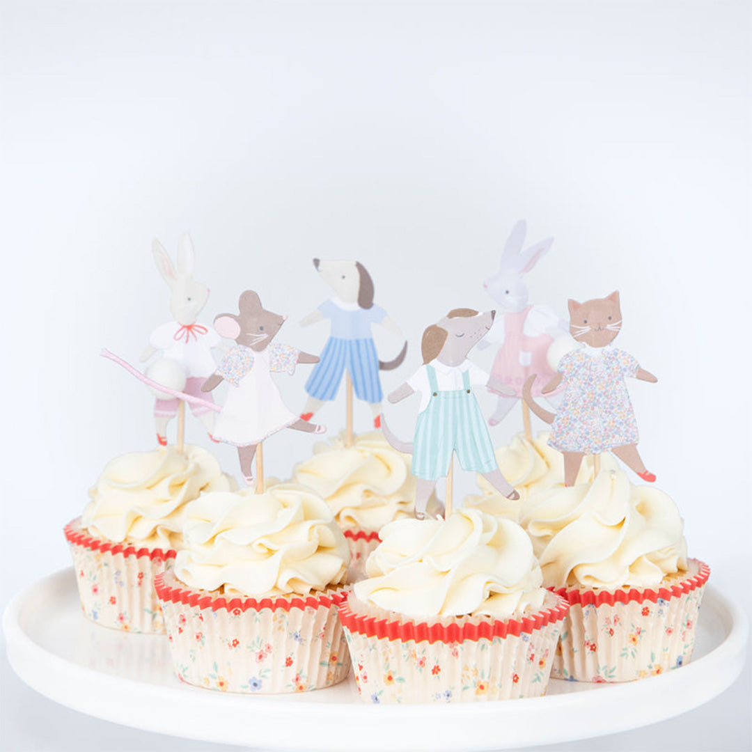 Meri meri cupcake set dierenvrienden