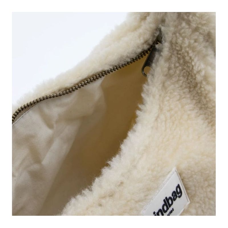 Sac banane Andréa 32 cm Teddy Beige
