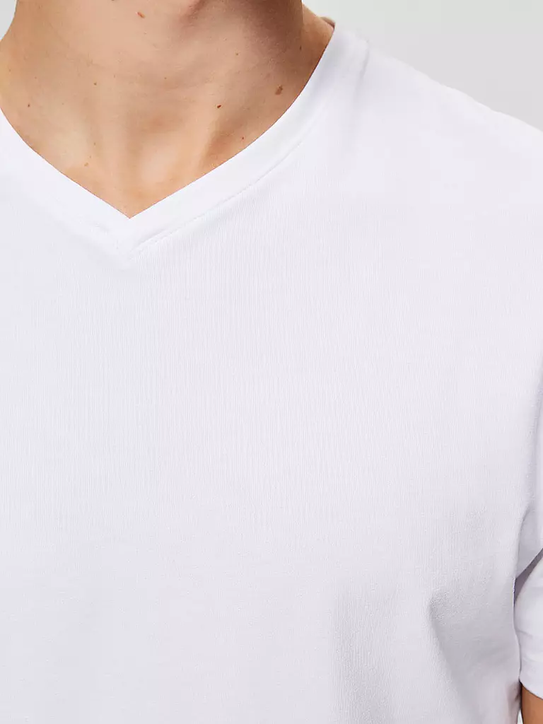 SELECTED T-Shirt SLHNEWPIMA weiss
