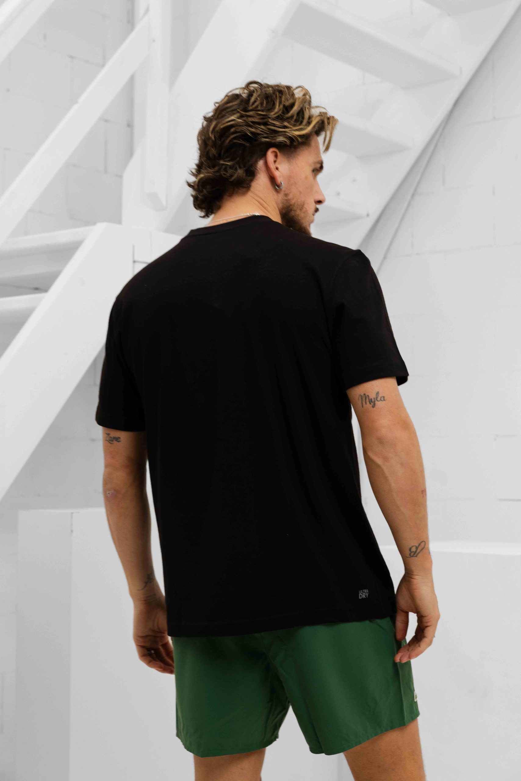 Lacoste Sport Logo T-Shirt Heren Zwart
